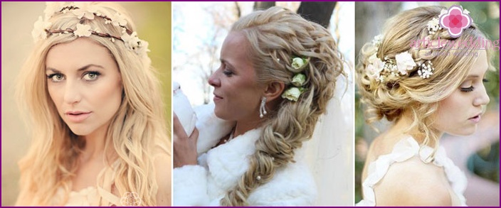 Options de coiffure de mariage