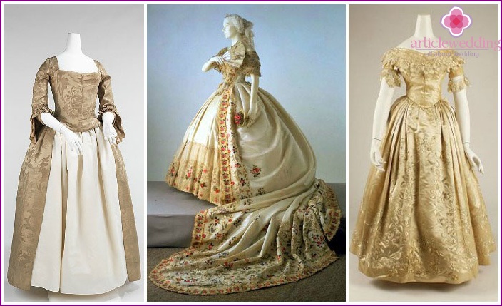 Brautkleider aus dem 18. Jahrhundert