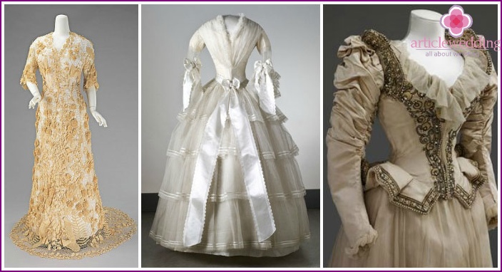 Brautkleider aus dem 19. Jahrhundert