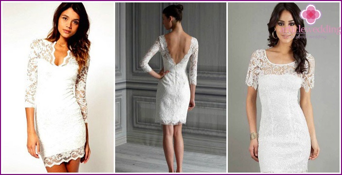 DIY lace dress for a wedding