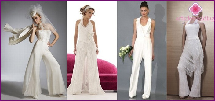 Wedding jumpsuit for the bride