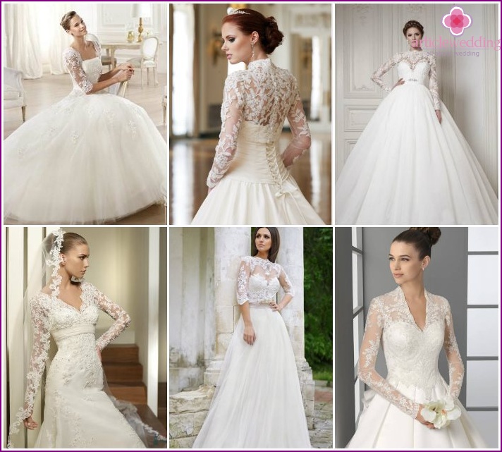 Wedding dresses with long sleeves