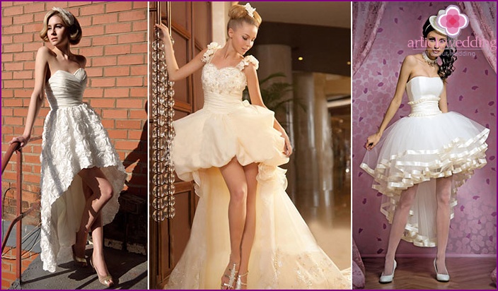 Champagne dresses for brides