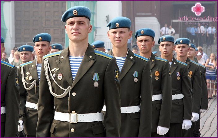Uniform of fighters of airborne forces