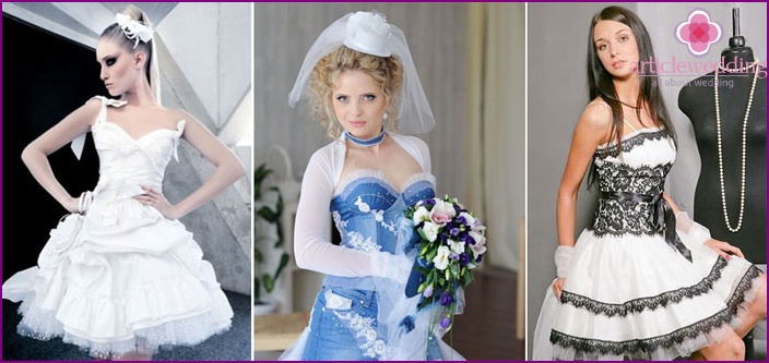 Bästa klänningar för brudklänningar för rockbröllop