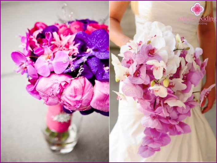 The meaning of purple in a wedding bouquet