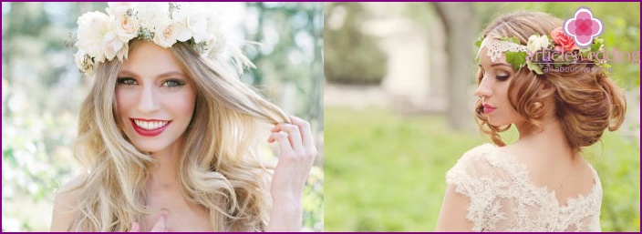 Bride with wreath