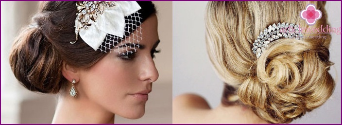French twist: hairstyle for the bride