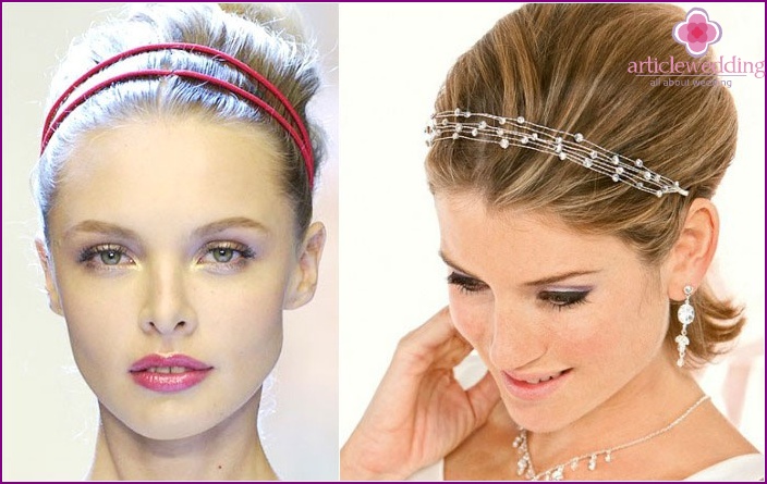 Short Hair Bridal Styling: Headbands