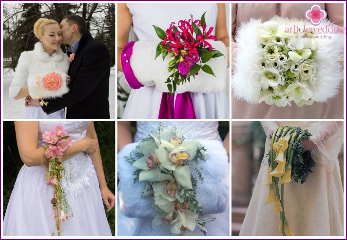 Designer Blumen Clutch für die Braut