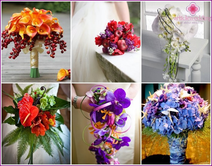 Bouquets de mariage exclusifs de l'auteur