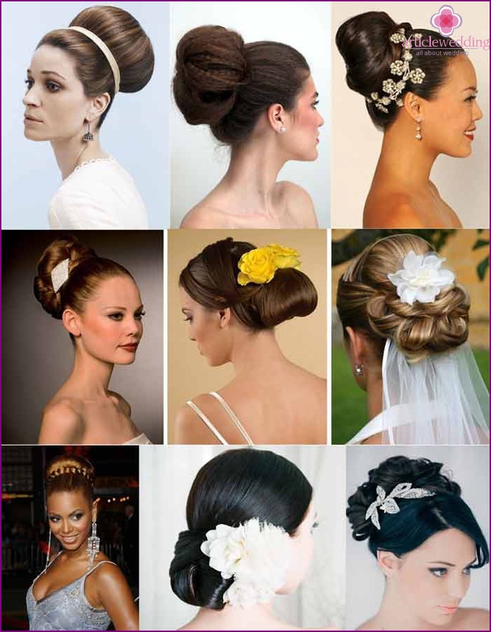 Bundles avec de faux fils pour un look de mariage