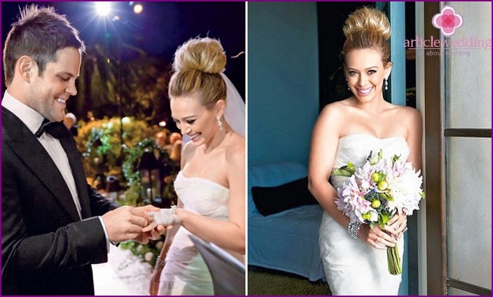Eenvoud van Hilary Duff Wedding Hairstyle