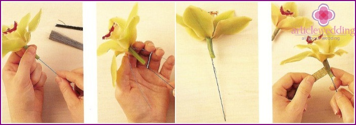 Making flowers for an accessory