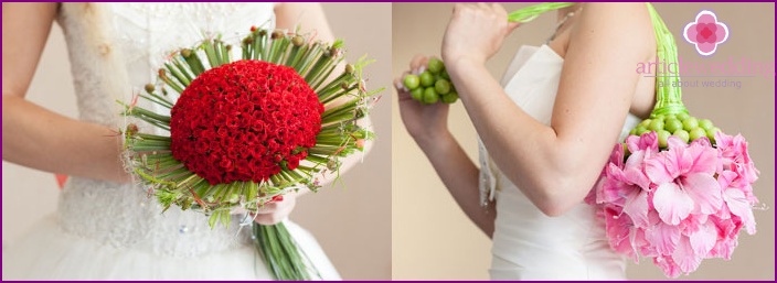 Creative bridal bouquet
