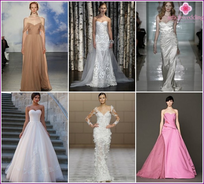 Moda para vestidos de noiva românticos em 2015