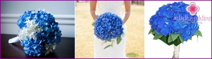 L'hortensia doux est un bon choix pour un mariage