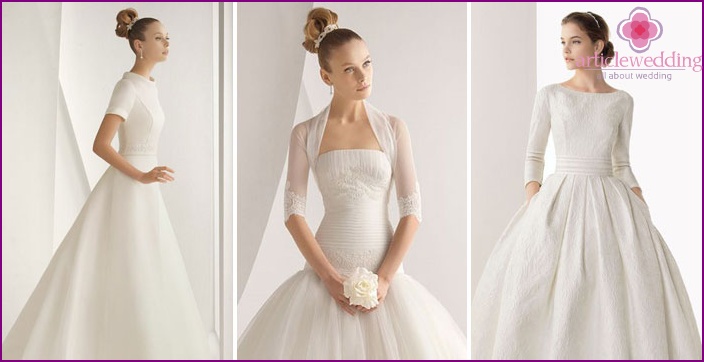 A new collection of winter wedding dresses
