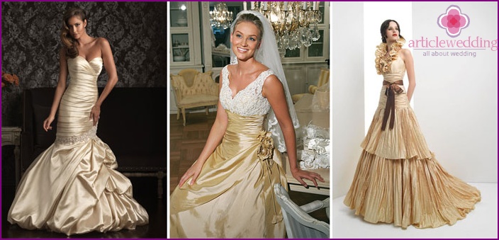 Gold Wedding Dresses