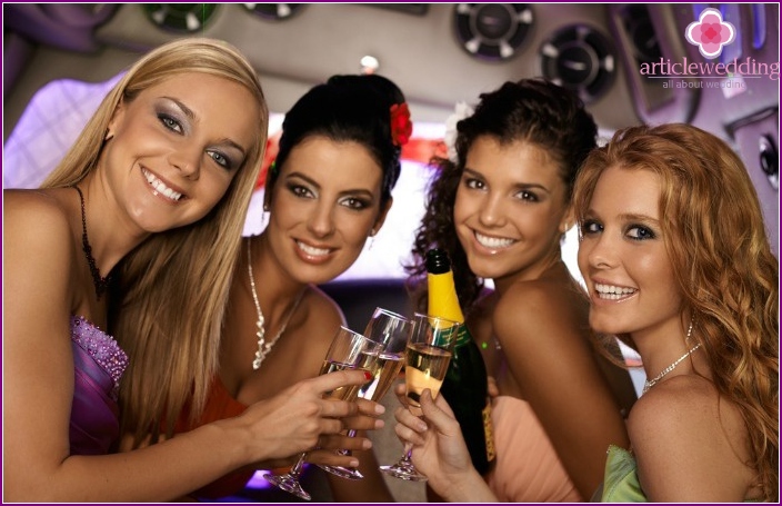 Have a bachelorette party in a limousine