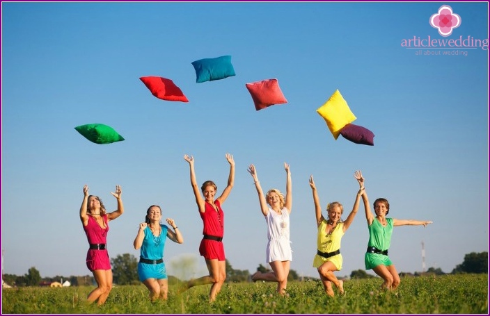 Machen Sie eine Junggesellenparty: Fotoshooting