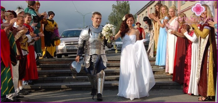 Armor as requisites for a cool ransom bride