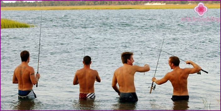 Bachelor party fishing