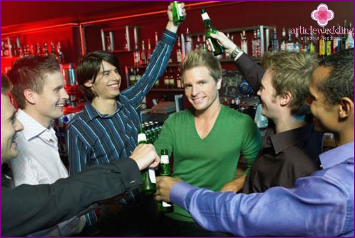 Bachelor party a bárban