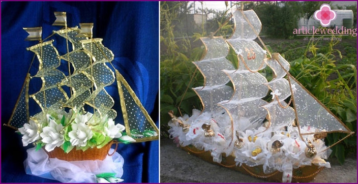 Candy ship for a wedding