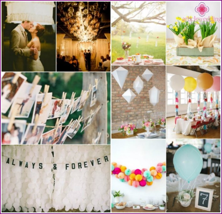 Atributos de casamento DIY