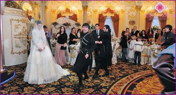 Chechen wedding feast