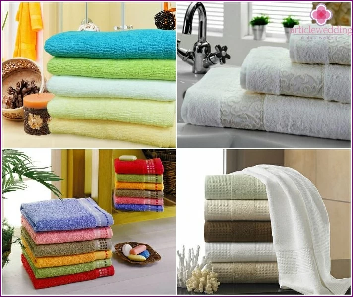 Girl's dowry: bath towels