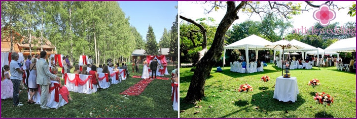 Hochzeit im Freien