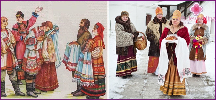 رغيف - رمز الزفاف في روسيا