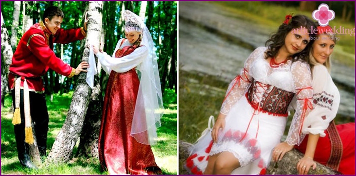 Az orosz menyasszony díszítése