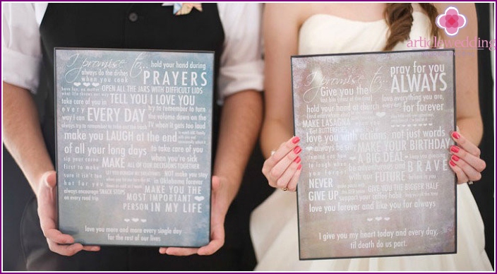 Textes de serment de mariage