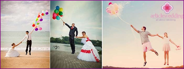 Sessão de fotos de casamento: ido com o vento