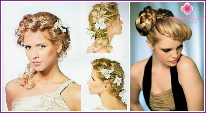 Penteado bonito para a testemunha