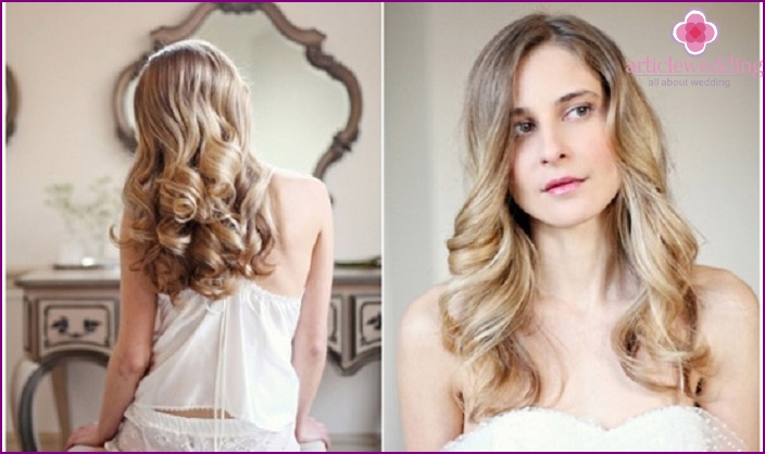 Graceful wave style in the style of old Hollywood