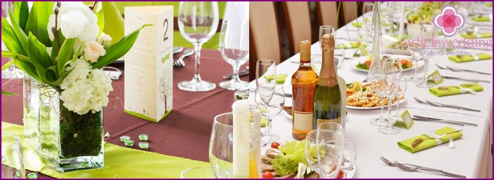 Beautiful wedding table setting