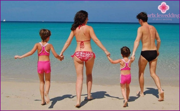Sea holidays with family