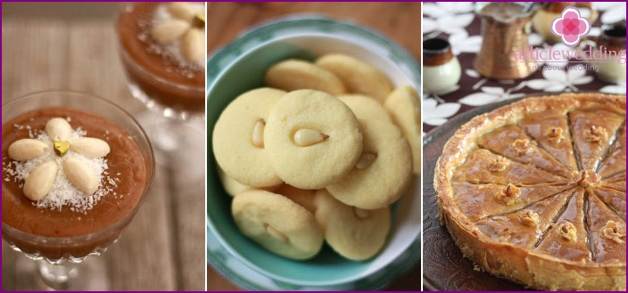 A variety of oriental sweets