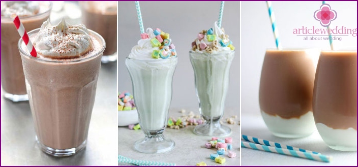 Beautiful Candy Bar Drinks