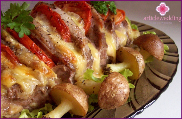 Oven-cooked pork