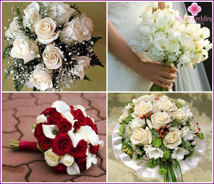 Options for bouquets for the bride