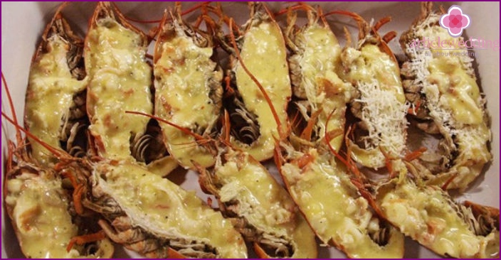 Stuffed Crayfish for a Wedding Party