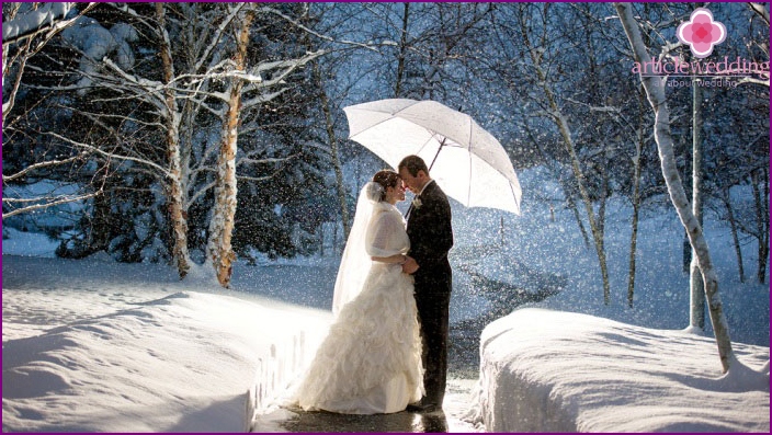 Wedding in winter