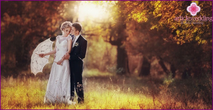 Wedding in autumn