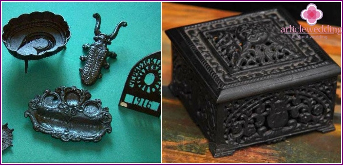 Examples of cast iron wedding gifts