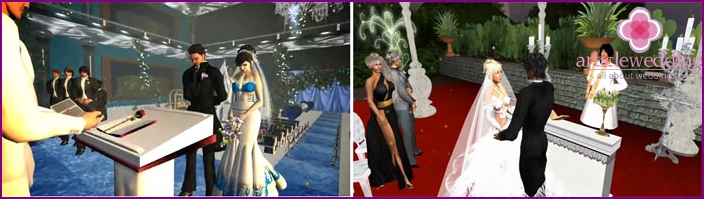 Virtual wedding ceremony